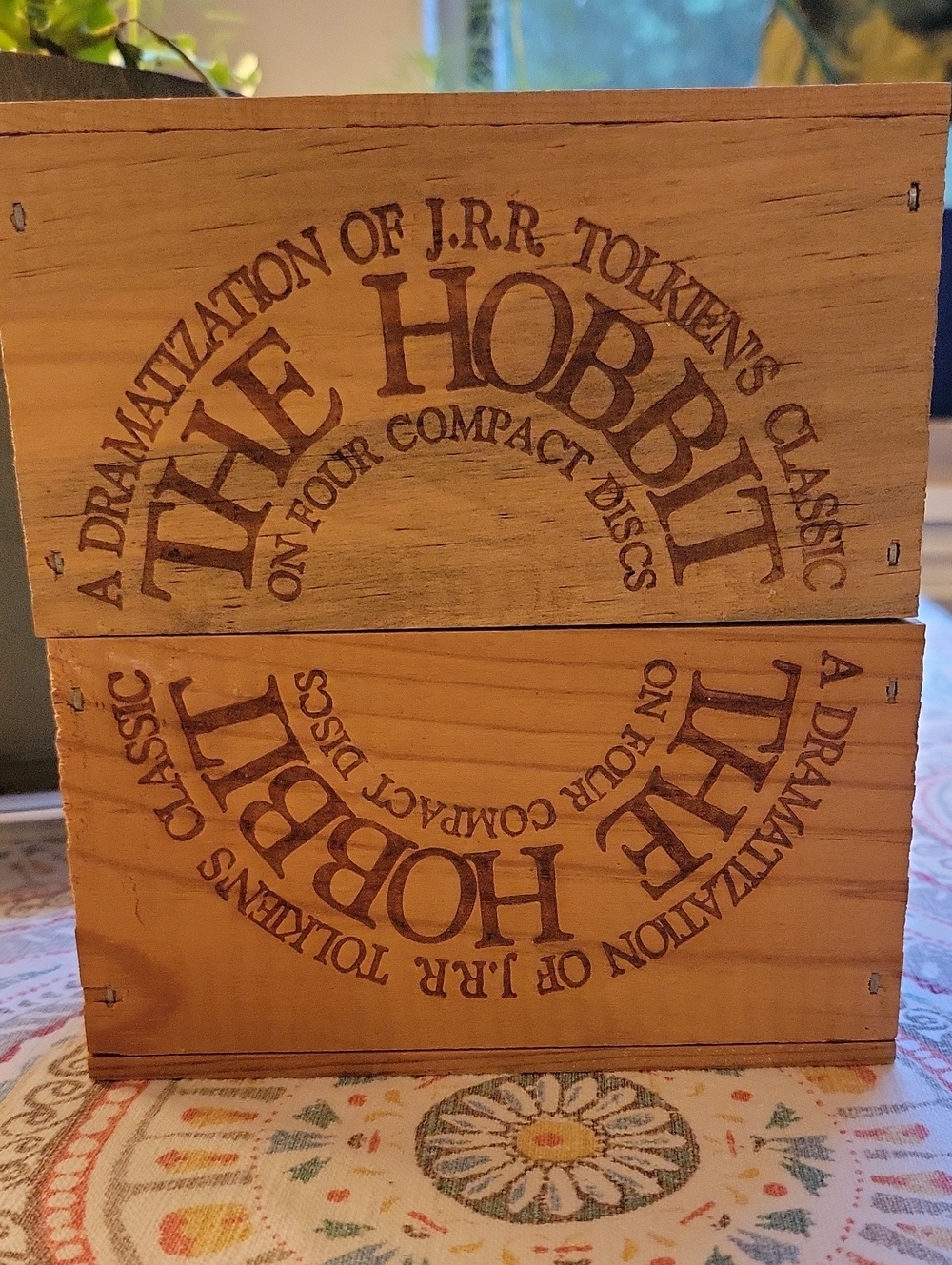 The Hobbit Wooden Collector Box - Natural Wood